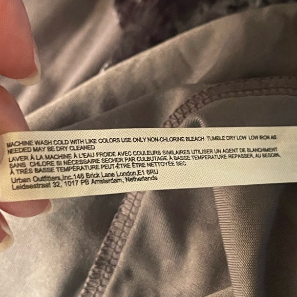 Free People Body Suit. Don’t you Wish bodysuit. Gray charcoal, women’s size XS - Picture 7 of 8